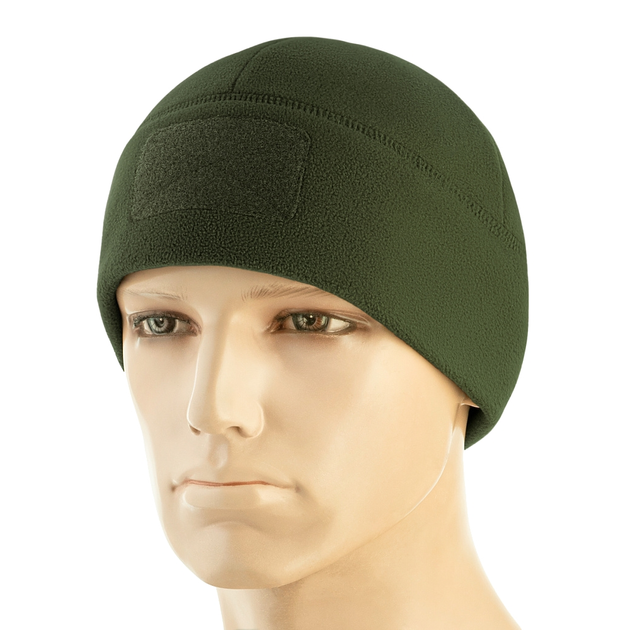 Шапка M-Tac Watch Cap Elite фліс (320г/м2) з липучкою Army Olive XL - зображення 1