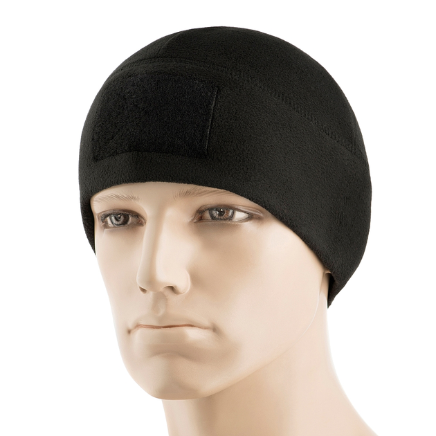 Шапка M-Tac Watch Cap Elite фліс (270г/м2) з липучкою Black XL - зображення 1