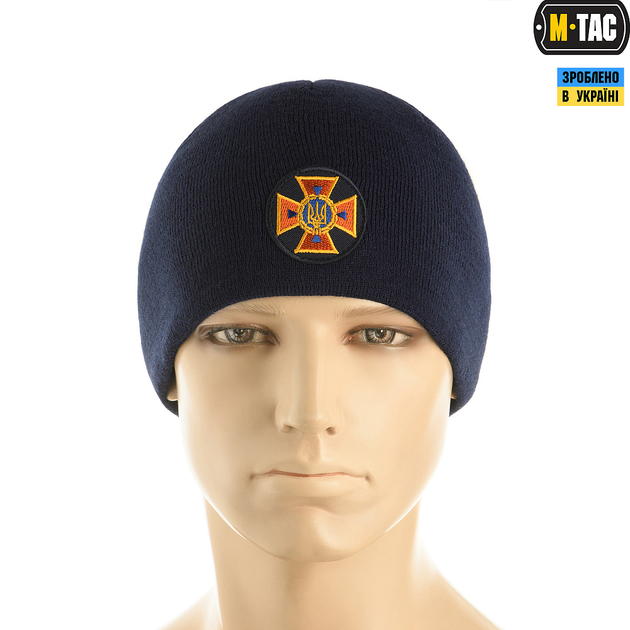 Шапка M-Tac ДСНС тонкая вязка 100% акрил Dark Navy Blue S/M - изображение 2