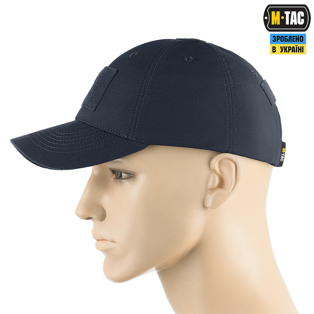 Бейсболка M-Tac тактическая Elite Flex рип-стоп Dark Navy Blue XS - изображение 2