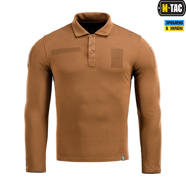 Поло M-Tac тактическое длинный рукав 65/35 Coyote Brown XL - изображение 2