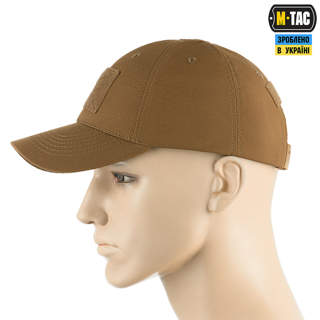 Бейсболка M-Tac тактична Elite Flex ріп-стоп Coyote Brown XS - зображення 2