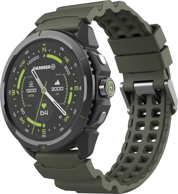 Smartwatch Hammer Watch 2 Military Edition (SMA003047) - obraz 1