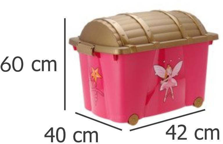 Skrzynia do przechowywania Storagesolutions Pink Fairy 60 x 40 x 42 cm (8711295031342) - obraz 2