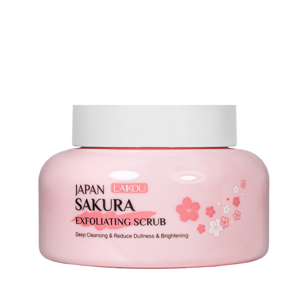 Очищающий скраб пилинг для лица Laikou Japan Sakura Exfoliating Scrub с ниацинамидом 100 г - Фото 2 Очищающий скраб пилинг для лица Laikou Japan Sakura Exfoliating Scrub с ниацинамидом 100 г - изображение 2