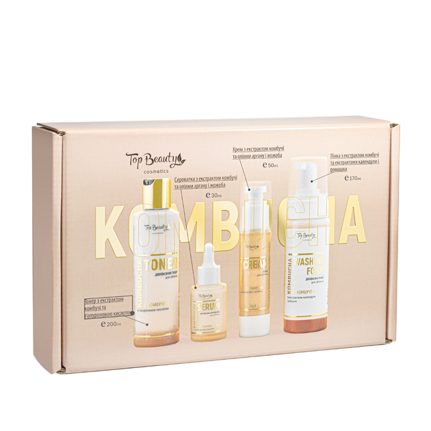 Подарочный набор уходовой косметики для женщин Top Beauty Kombucha, 4 продукта - изображение 2