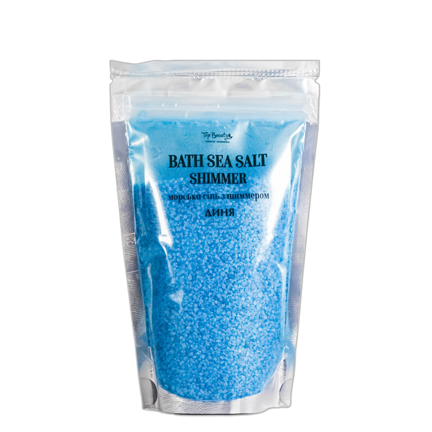Соль для ванны Top Beauty с шиммером с ароматом дыни - Фото 1 Соль для ванны Top Beauty с шиммером с ароматом дыни - изображение 1