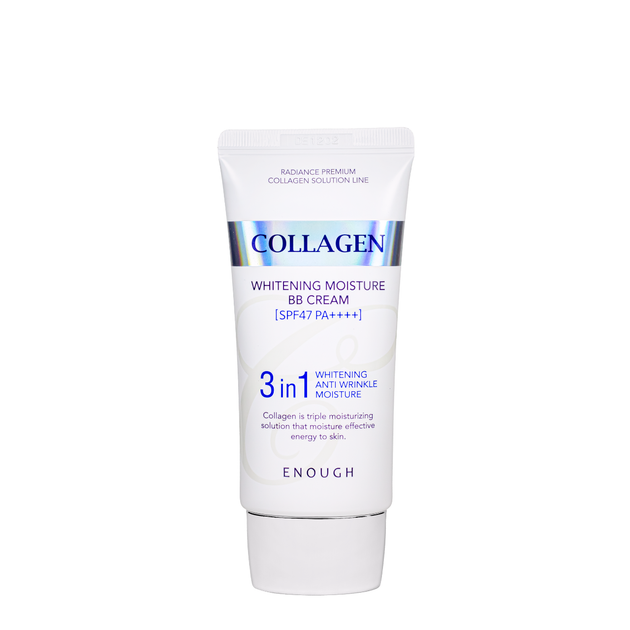 Сонцезахисний BB-крем Enough Collagen Whitening Moisture BB Cream SPF47 PA+++ - изображение 2
