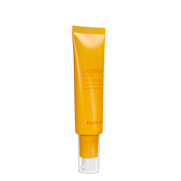Крем для шкіри навколо очей з екстрактом календули FarmStay Calendula Relief Cream, 50 мл - Фото 3 Крем для шкіри навколо очей з екстрактом календули FarmStay Calendula Relief Cream, 50 мл - изображение 3