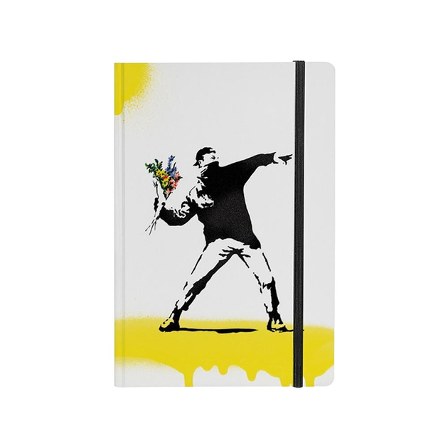 Notatnik Pininfarina Banksy The Flower Thrower w linie A5 192 arkusze (8033549718503) - obraz 1