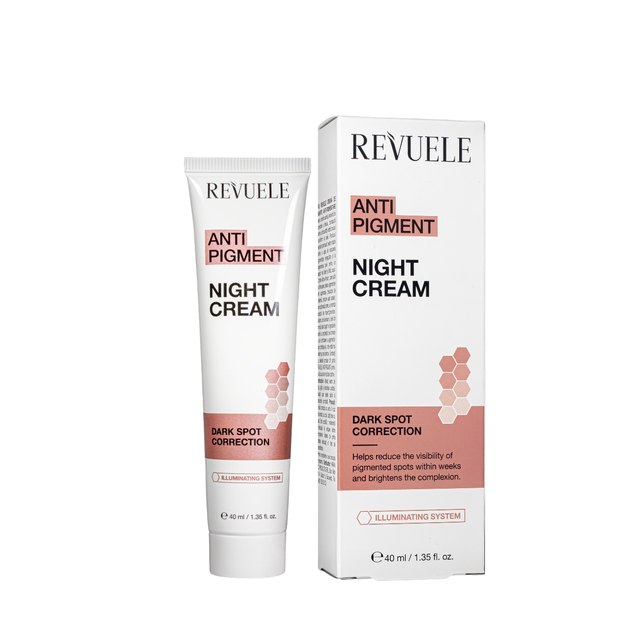 Ночной крем для лица Revuele Anti Pigment Night Cream против пигментации 40 мл - Фото 1 Ночной крем для лица Revuele Anti Pigment Night Cream против пигментации 40 мл - изображение 1