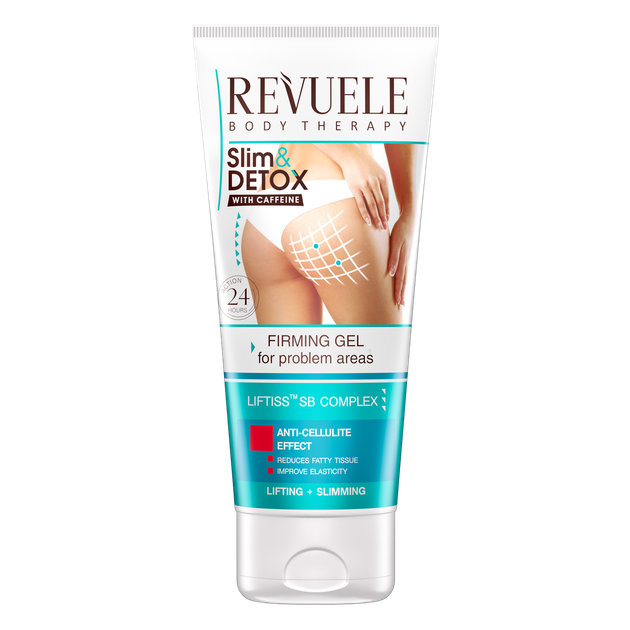Зміцнюючий гель для тіла з кофеїном Revuele Slim & Detox, 200 мл - Фото 1 Зміцнюючий гель для тіла з кофеїном Revuele Slim & Detox, 200 мл - зображення 1