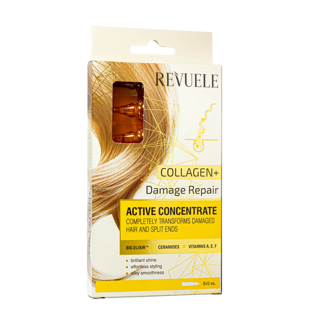 Концентрат для відновлення пошкоджених волос Revuele Active Hair Concentrate Ampules з коллагеном ампулі - зображення 2