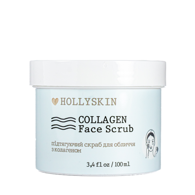 Скраб для лица HOLLYSKIN Collagen Face Scrub с коллагеном 100 мл - изображение 3
