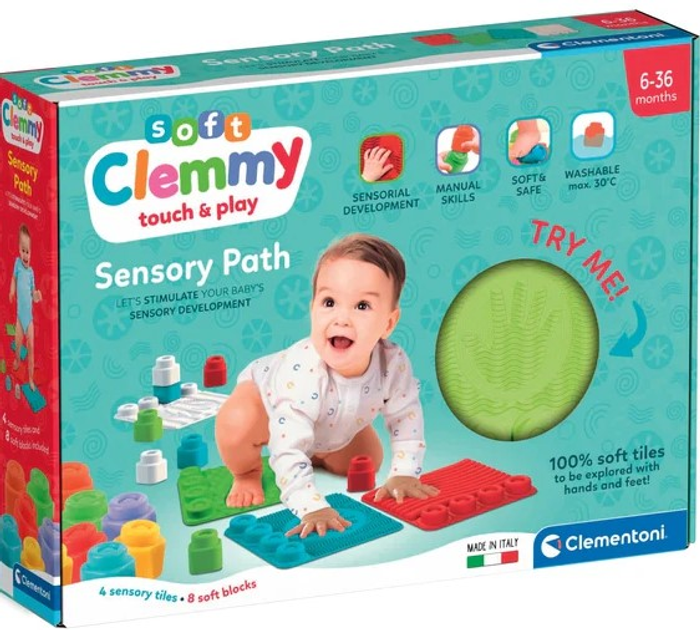 Ігровий набір з конструктором Clementoni Soft Clemmy Сенсорний килимок (8005125173525) - зображення 1