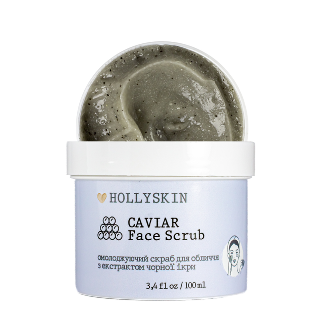 Скраб для обличчя Hollyskin Caviar Face Scrub з екстрактом чорної ікри 100 мл 0209h - Фото 1 Скраб для обличчя Hollyskin Caviar Face Scrub з екстрактом чорної ікри 100 мл 0209h - зображення 1