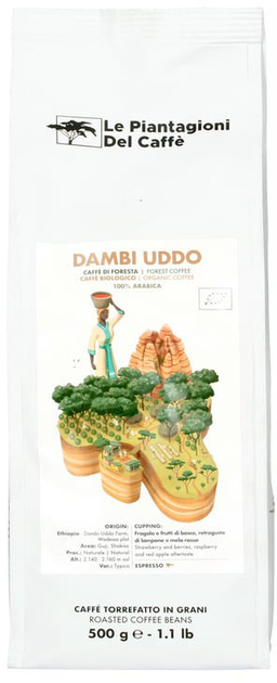 Kawa w ziarnach Le Piantagioni del Caffe Ethiopia Dambi Uddo 500 g (8033959091166) - obraz 1