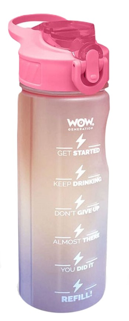 Bidon na wodę Kids Euroswan Wow Generation Thermal Bottle różowy 500 ml (8435507867153) - obraz 1