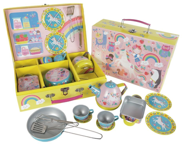 Zestaw naczyń Floss & Rock Rainbow Fairy Musical Kitchen Set 12 szt (5055166357272) - obraz 1