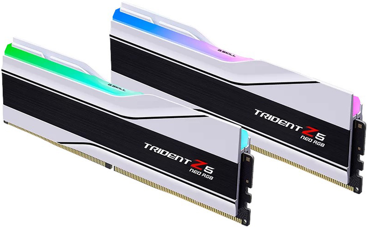 Pamięć RAMG.Skill DDR5-8000 32768MB PC5-64000 (Kit of 2x16384) Trident Z5 Neo RGB White (F5-8000J3848H16GX2-TZ5NRW) - obraz 1