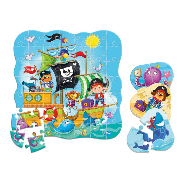 Пазл у дой-пак упаковці 2 в 1 «Пірати» Vladi Toys (5903858960760) - зображення 3