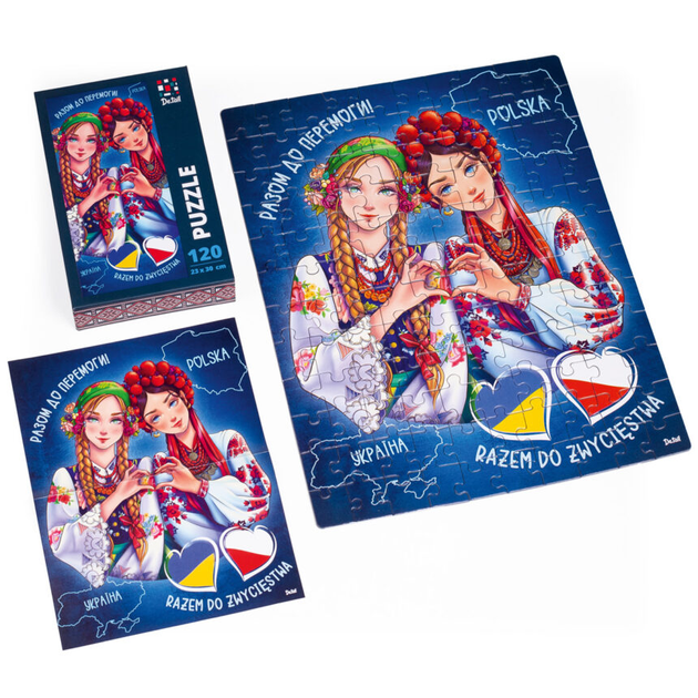 Пазлы «Польша и Украина» 120 деталей De.tail Vladi Toys (5903858962078) - Фото 2 Пазлы «Польша и Украина» 120 деталей De.tail Vladi Toys (5903858962078) - изображение 2