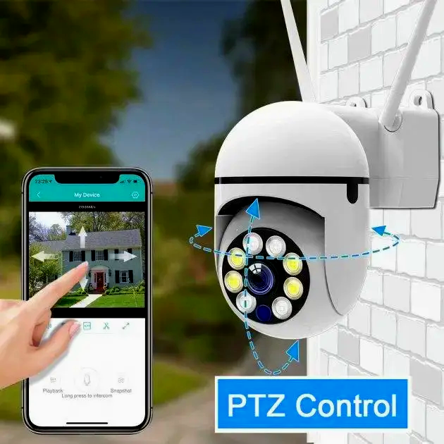 Вулична 2Mp IP66 IP WIFI онлайн з віддаленним доступом камера відеоспостереження з блоком живлення PTZ-L1 (АРР v380pro) - Фото 3 Вулична 2Mp IP66 IP WIFI онлайн з віддаленним доступом камера відеоспостереження з блоком живлення PTZ-L1 (АРР v380pro) - изображение 3