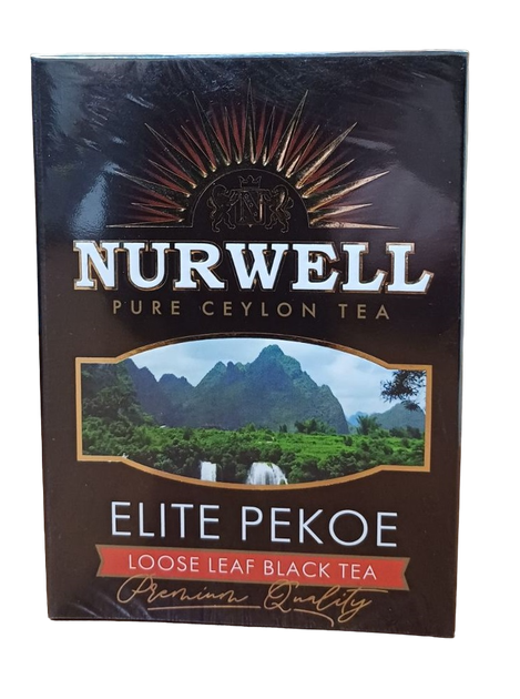 Черный крупнолистовой цейлонский чай NURWELL ELITE PEKOE 100 г - Фото 1 Черный крупнолистовой цейлонский чай NURWELL ELITE PEKOE 100 г - изображение 1