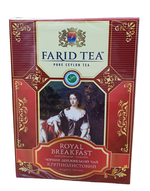 Черный листовой чай Farid Tea Королевский Завтрак 100 г - Фото 1 Черный листовой чай Farid Tea Королевский Завтрак 100 г - изображение 1