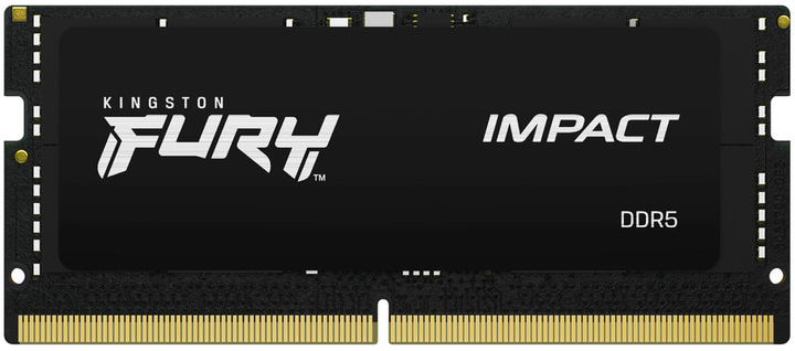 Pamięć RAM Kingston Fury SODIMM DDR5-6000 16384MB PC5-48000 Impact (KF560S38IB-16) - obraz 1