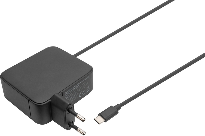 Ładowarka sieciowa Digitus USB-C 100 W GaN Black (4016032487852) - obraz 1