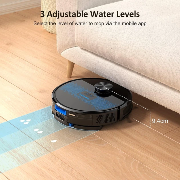 Робот пилосос Smart Lubluelu Black 3000 Па - зображення 3