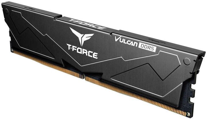 Pamięć RAM Team Group DDR5-6000 16384MB PC5-48000 T-Force Vulcan Black (FLBD516G6000HC3001) - obraz 4