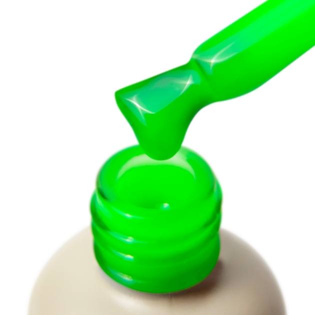 Моделюючий гель для нігтів PNB Strong Iron Gel Neon Green 8 мл - изображение 2