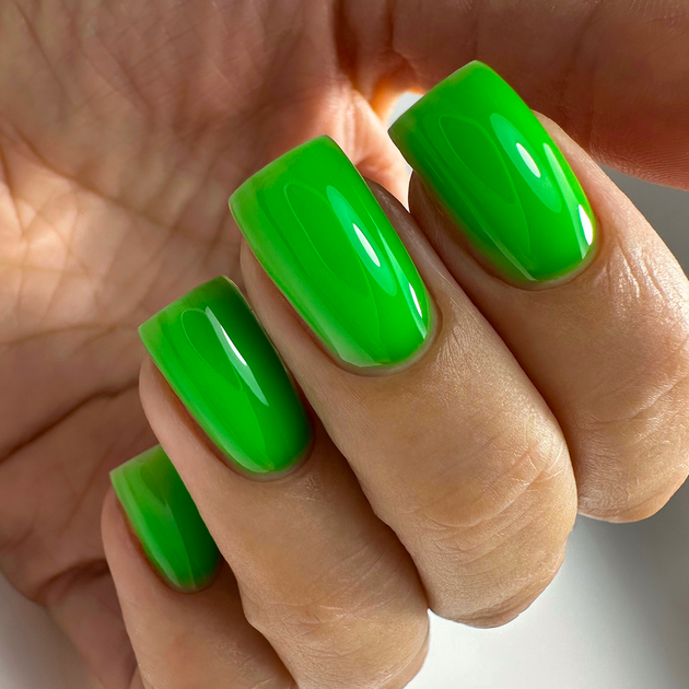 Моделюючий гель для нігтів PNB Strong Iron Gel Neon Green 8 мл - изображение 3