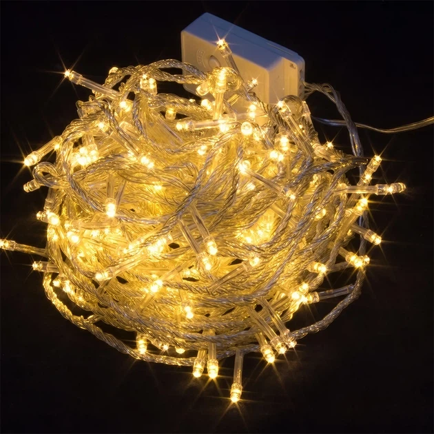 Светодиодная гирлянда Crown 100 LED 10 м 220В Теплый Белый (WLS-QX-DC2153W10) - Фото 2 Светодиодная гирлянда Crown 100 LED 10 м 220В Теплый Белый (WLS-QX-DC2153W10) - изображение 2