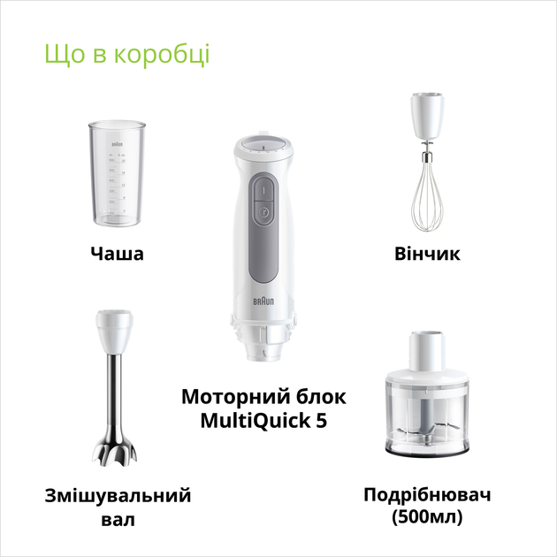 Блендер BRAUN MultiQuick 5 MQ50236M - зображення 11