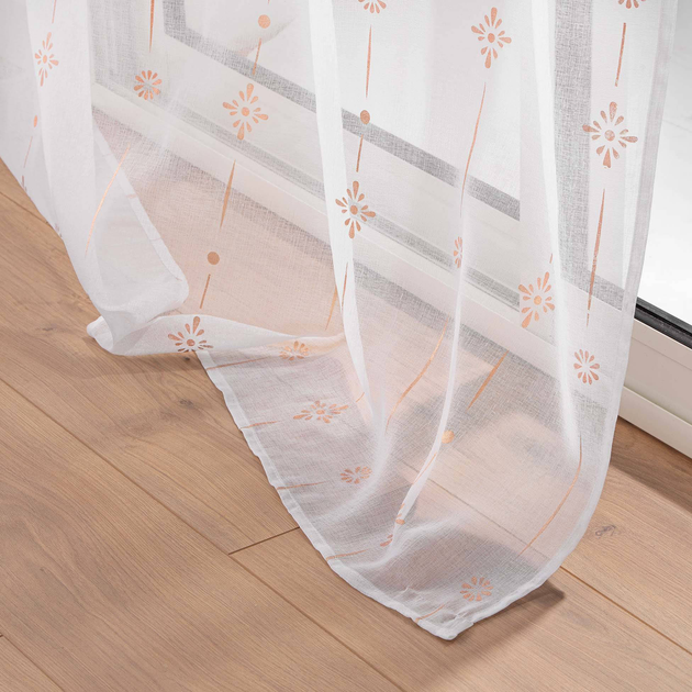 Фіранка Douceur d'interieur Ariane 140 x 280 см Біла (3574386274951) - зображення 5