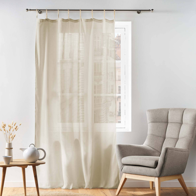 Фіранка Douceur d'interieur Belani 140 x 240 см Бежева (3574386275705) - зображення 5