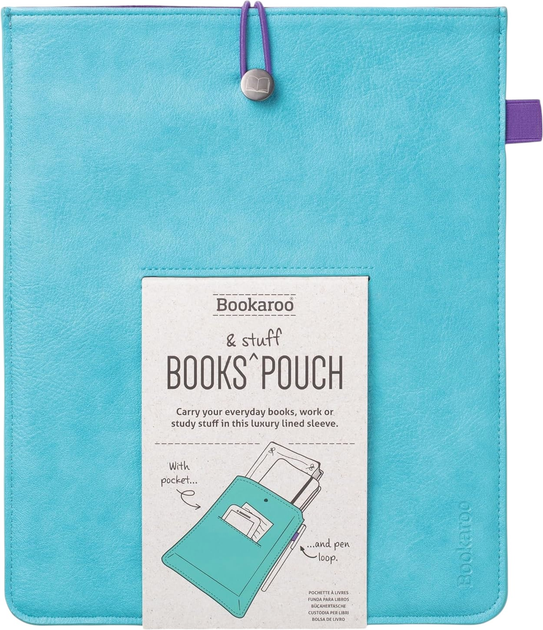 Pokrowiec na e-booka Bookaroo Book and Stuff Pouch A6 Turkusowy (5035393433048) - obraz 1