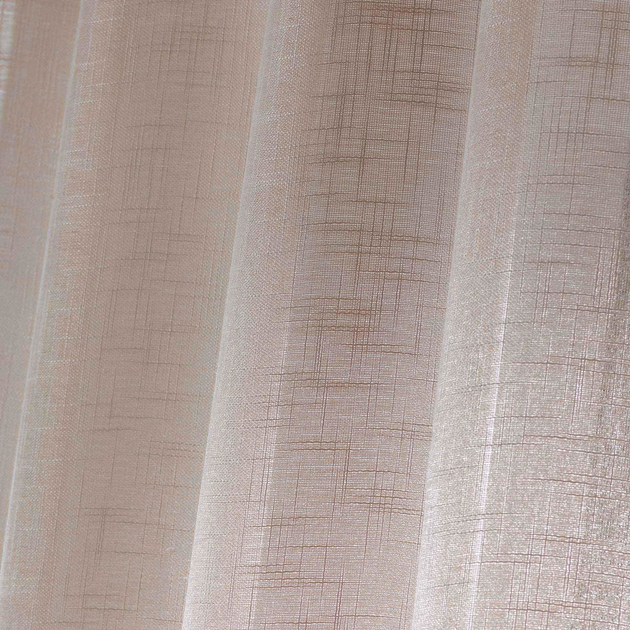 Фіранка Douceur d'interieur Haltona з ефектом льону 140 x 240 см Коричнева (3574386252294) - зображення 3