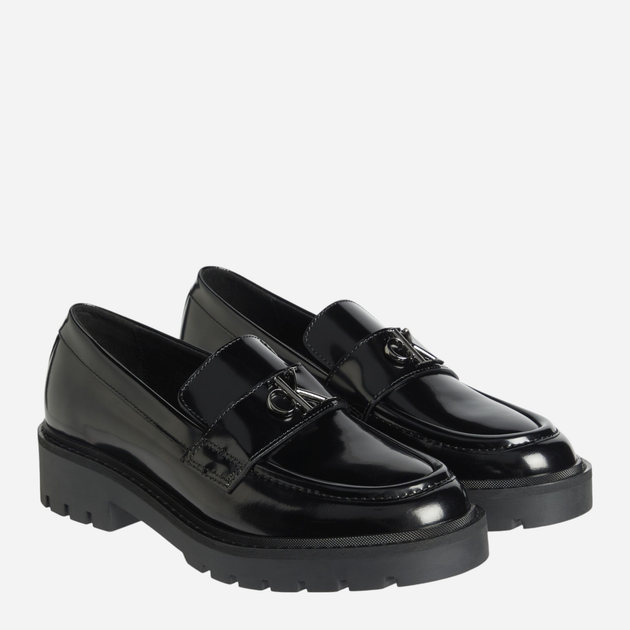 Loafersy damskie skórzane Calvin Klein Jeans YW0YW015030GT 38 Czarne (8720639183340) - obraz 2