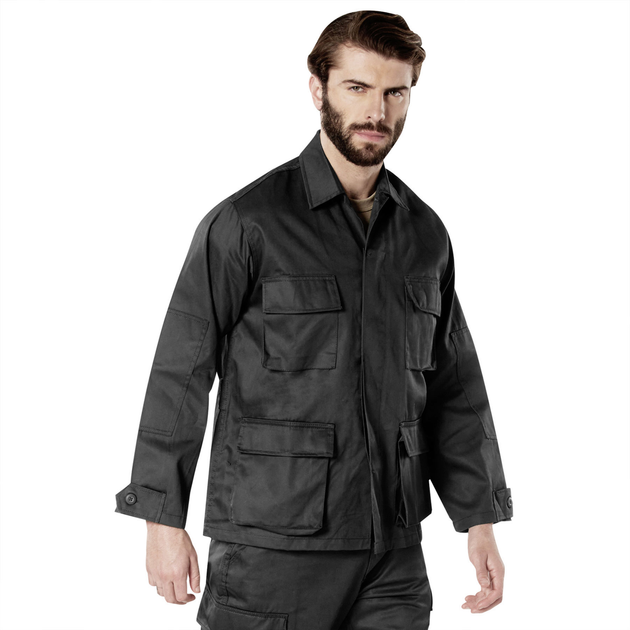 Кітель BDU Cotton Ripstop Чорний S (H41190-01/SR) - зображення 2