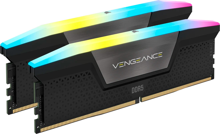 Pamięć Corsair DDR5-5600 131072MB PC5-44800 (Kit of 4x32768) Vengeance RGB Black (CMH128GX5M4B5600C40) - obraz 2