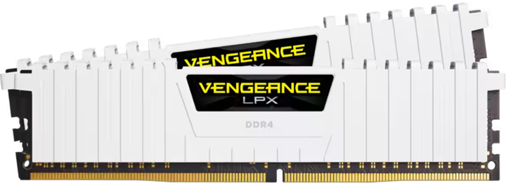 Оперативна пам'ять Corsair DDR4-3000 16384MB PC4-24000 (Kit of 2x8192) Vengeance LPX White (CMK16GX4M2D3000C16W) - зображення 2