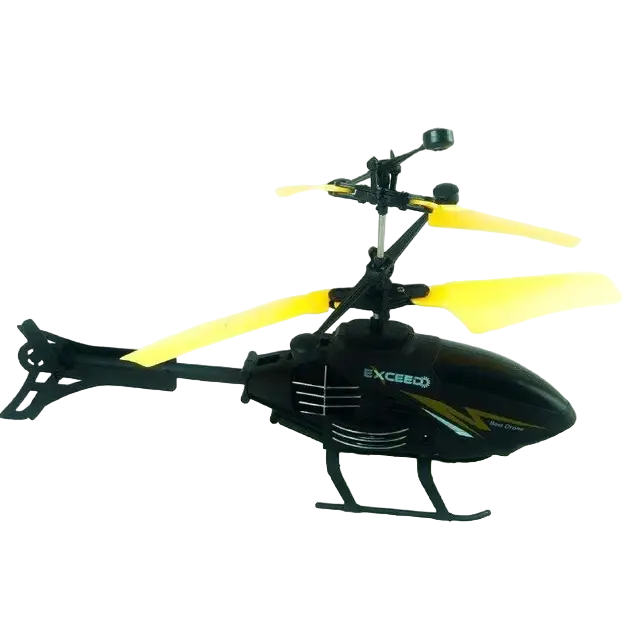 Вертолет на радиоуправлении Dynamic Helicopter аккумуляторный, управление браслетом на руке Черный с желтым (АК-5823) - Фото 1 Вертолет на радиоуправлении Dynamic Helicopter аккумуляторный, управление браслетом на руке Черный с желтым (АК-5823) - изображение 1