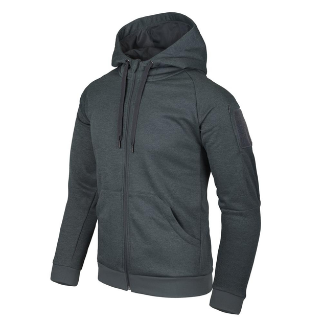 Толстовка на молнии Helikon-Тех Urban Tactical Hoodie® - Полиэстер - тёмно-серый меланж XXL - изображение 1