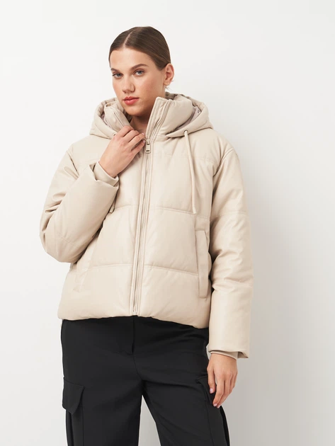 Куртка жіноча Zara 3046/725 M Бежева (03046725712030) – Брендовий