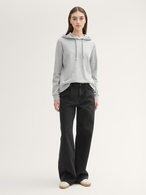 Bluza z kapturem damska Tom Tailor 1042827 L Szara (4068127267443) - obraz 3