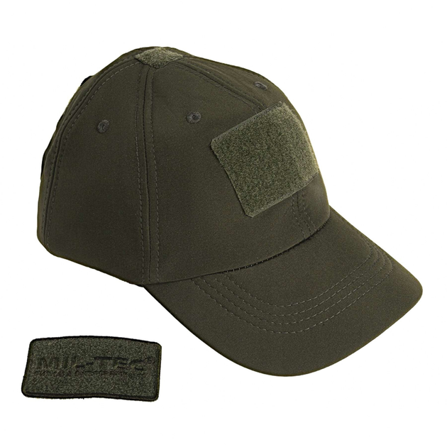 Бейсболка тактична тепла MIL-TEC SoftShell Baseball Cap Olive - зображення 2